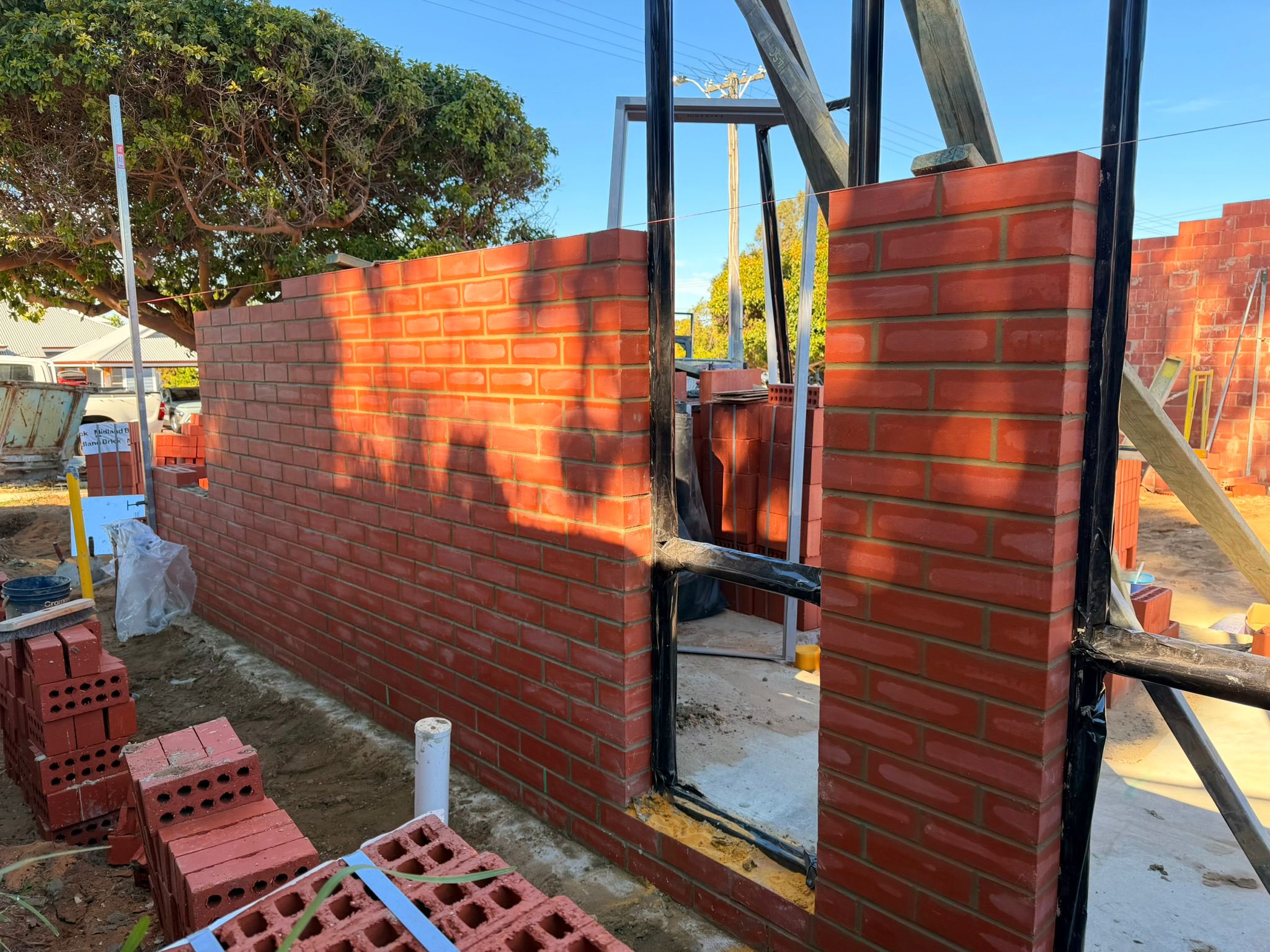 Alice St Doubleview residential brickwork progress photo 6